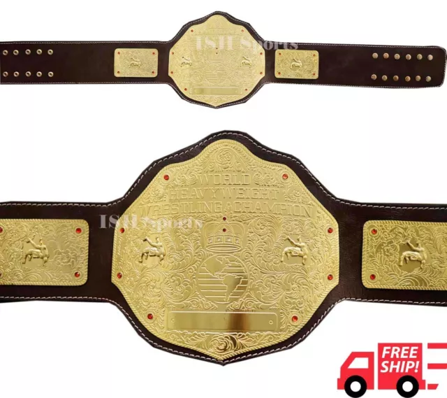 WWE WORLD HEAVYWEIGHT Big Gold Championship Replica Belt 2Mm Brass ...