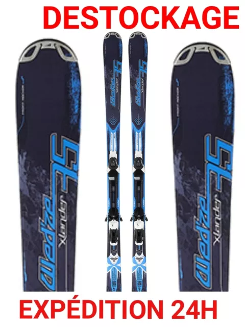 ski occasion adulte WEDZE "X-LANDER" taille:158 cm + fixations --PETIT BUDGET