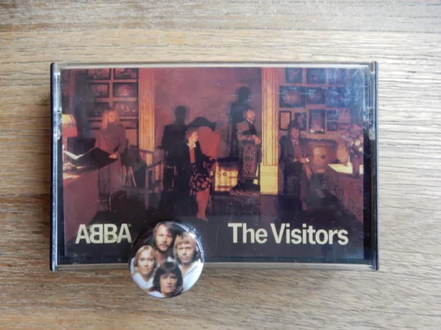 Abba The Visitors Musik Kassette Mc Tape 1991 Polar Music Epic + Pin Rar !