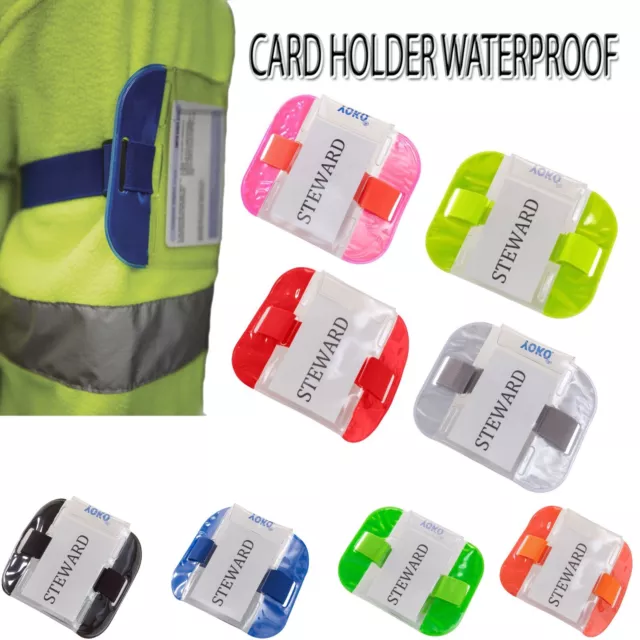 YOKO ID Card Holder PVC Waterproof Armbands security door supervisor SIA