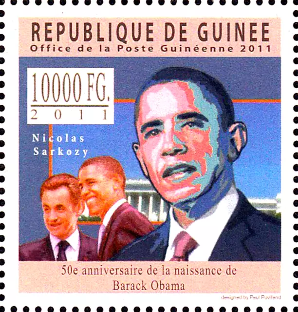 MNH Barack Obama Politiker Präsident Usa Nicolas Sarkozy Frankreich / 1796