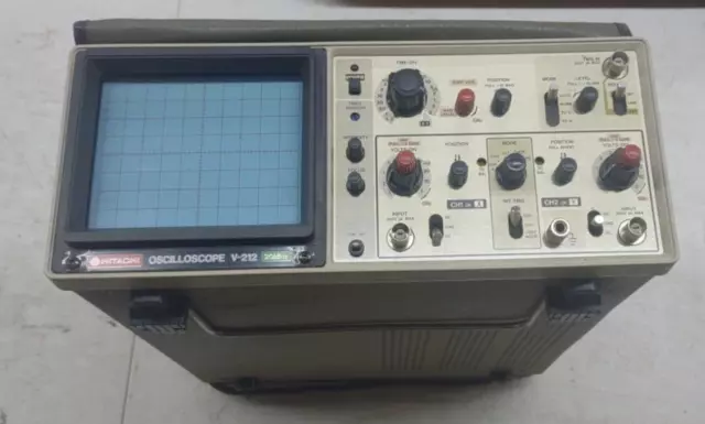 Hitachi V-212 Analog Oscilloscope 20mhz 2-Channel Works SKU31