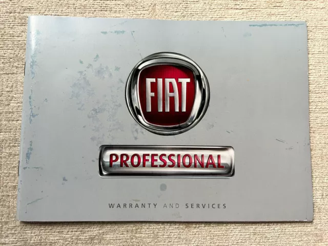 FIAT DOBLO  SERVICE BOOK - Not Owners Manual Handbook 1 STAMP - 2018 Print.