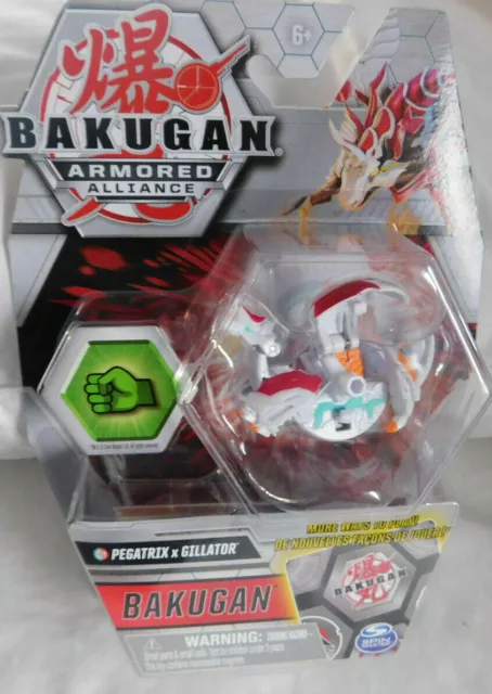 Bakugan Armored Alliance PEGATRIX x GILLATOR Fusion Gate Trainer * White  Dragon
