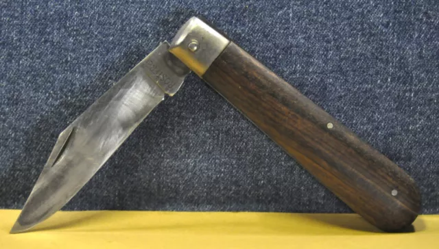 Vtg  Rostfrei  Rare Handmade in Germany c.1959's Mahogany handle Folding Knife