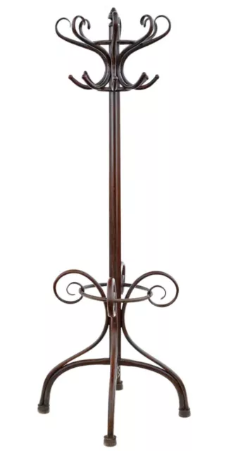 Antique C1900 large quality bentwood hall, coat or hat stand