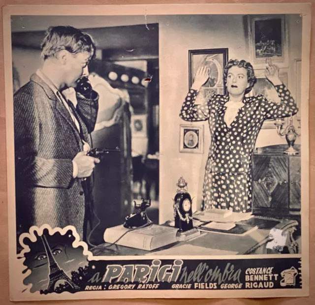 A PARIGI NELL'OMBRA-Lobby Card Originale Fotobusta -Bennett, Fields - 1945 -