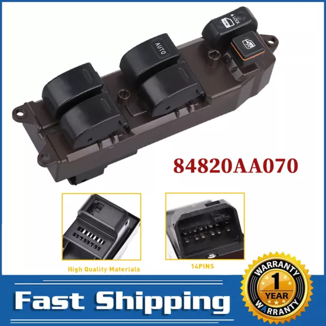 Master Power Window Door Switch For 2002-2004 Toyota Camry SE Driver Side US