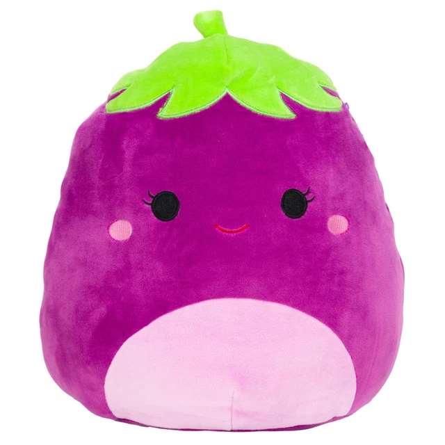 SQUISHMALLOWS OFFICIAL FRUIT Veggie Squad 12" Glena the Eggplant Plush