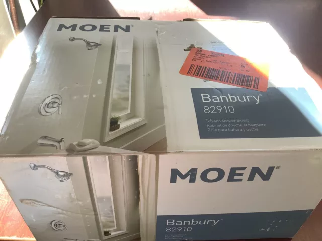 NEW Open Box MOEN Banbury 82910 1-Handle Tub&Shower Trim W/Valve Chrome B119