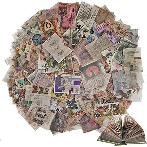 De colección 400 piezas Papel de álbum de recortes Suministros de álbum de recortes C...