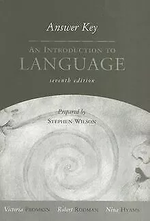 An Introduction to Language - Answer Book von FROMKIN | Buch | Zustand sehr gut