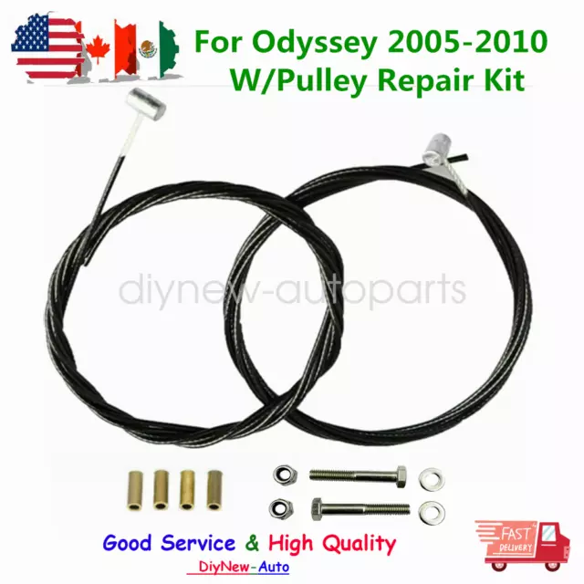 Sliding Door Motor Repair Cable & Pulley Reair Kit For Honda Odyssey 2005-2010