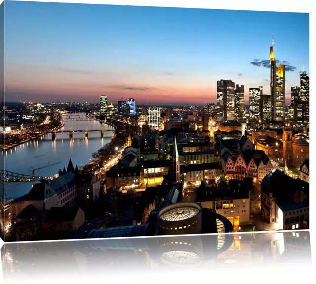 Frankfurt am Main Skyline Leinwandbild Wanddeko Kunstdruck