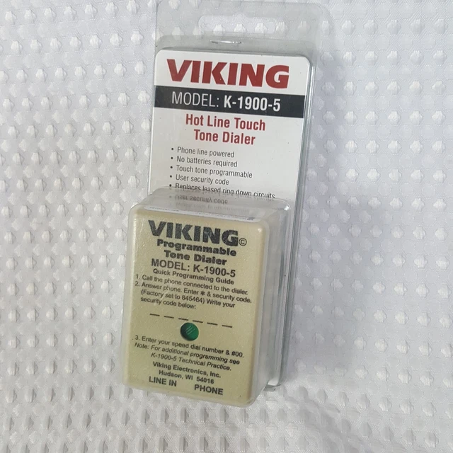 Viking Electronics K-1900-5 Hot-Line Dialer Touch Tone