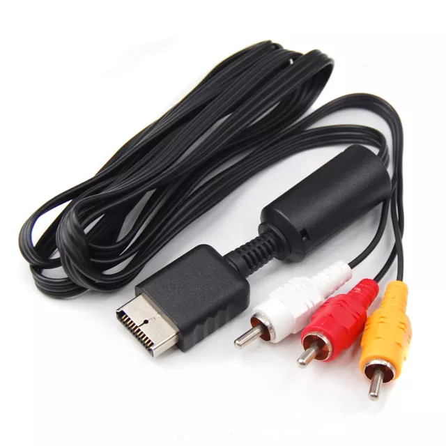 TRIXES AV Audio Video Cable PS2 NEW PlayStation 2 Cable Adaptor Game Console UK 3