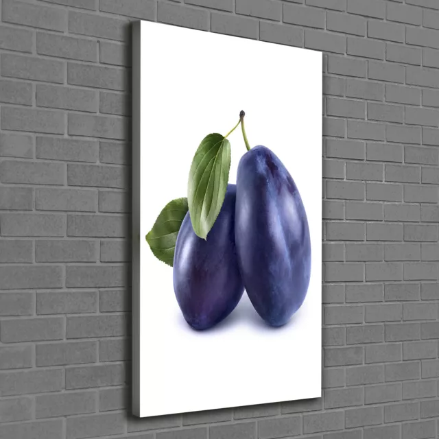 Tulup Tableau Sur Toile Image Imprimé 60x120 - prunes