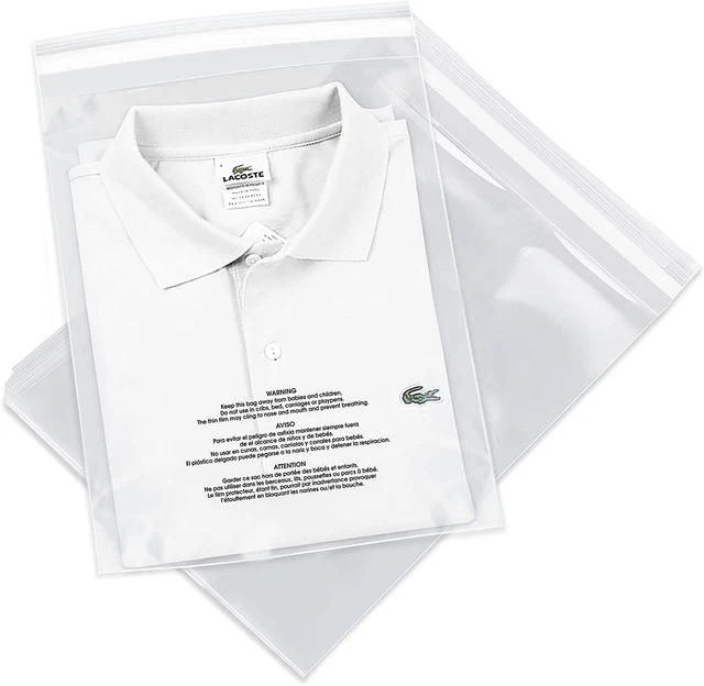 Spartan Industrial || 1000 Count - 6” X 9” Self Seal Clear Poly Bags with Su