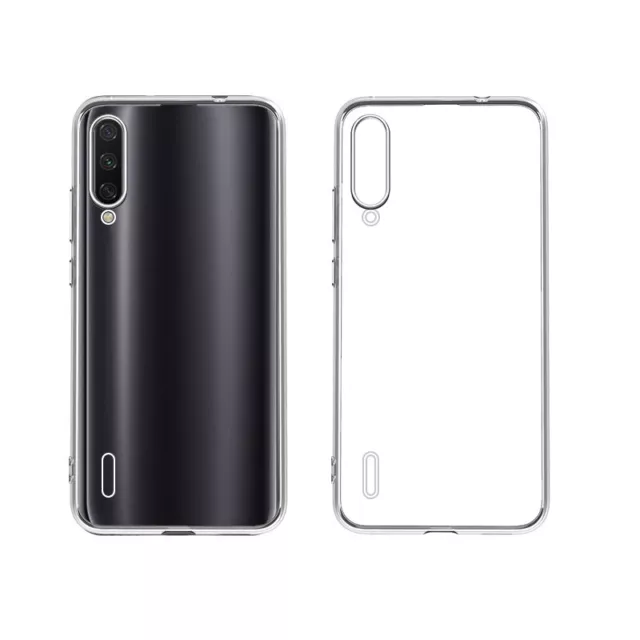 Hülle für Xiaomi Mi 9 Lite Handy Case Silikon Cover Tasche Bumper transparent