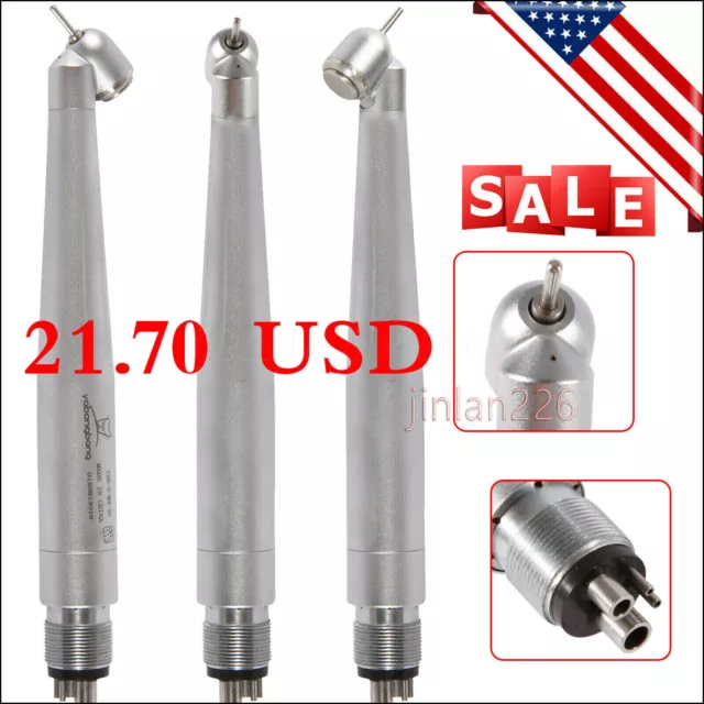 Yabangbang Dental 45 Degree Surgical High Speed Handpiece Push Button 4Hole WCA4