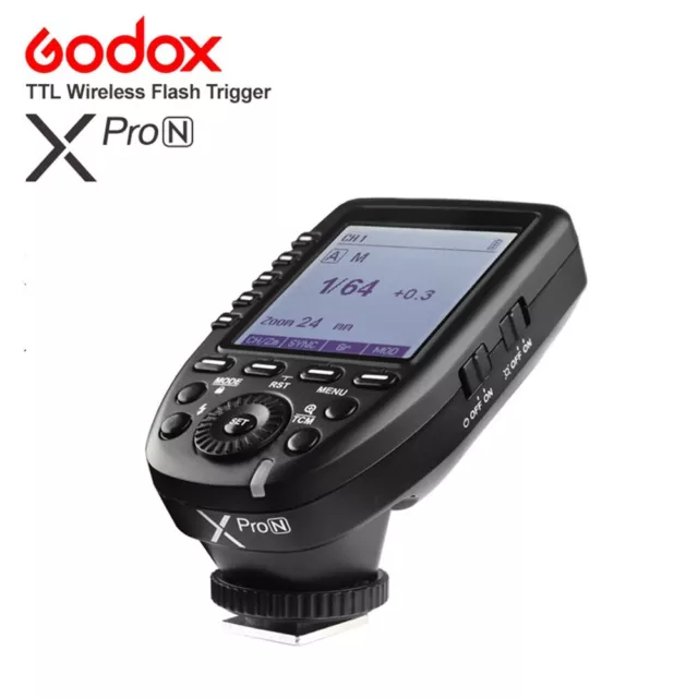 Godox XPro-N 2.4G TTL HSS Flash Transmitter Trigger For Nikon Camera