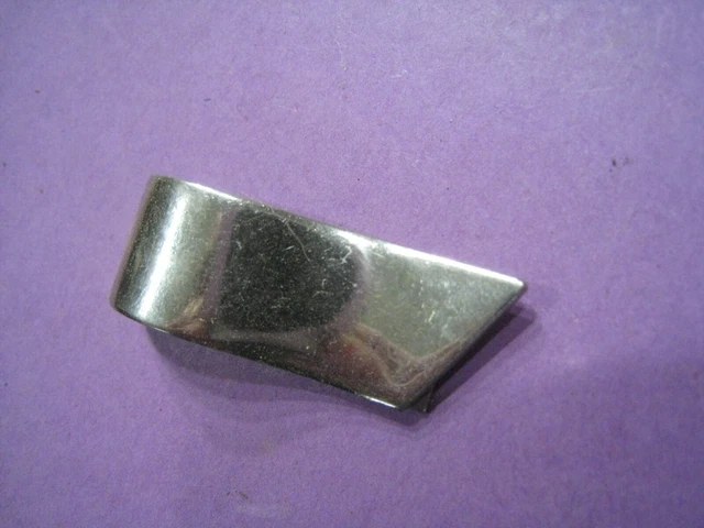Pince à cravate argentée vintage. Cadeau pour garçons d'honneur, marié