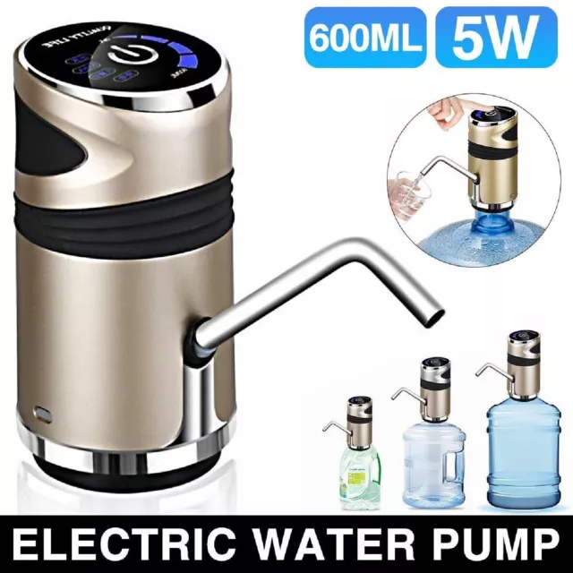 Automatic Electric Switch Pump 5 Gallon USB Portable Water Bottle Jug Dispenser