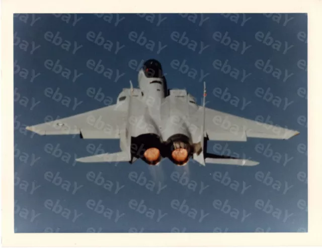 Vintage F-15 PW-F100 Equipped Engines with Afterburners F-15 Eagle Glossy Photo