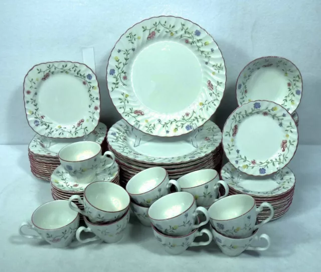 JOHNSON Brothers SUMMER CHINTZ Made In England pattern 72-piece SERVICE for 12