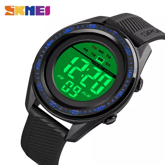 SKMEI Digitaluhr Modesport Mit LED-Licht Männer Teenager Armbanduhr Mode 1638 1