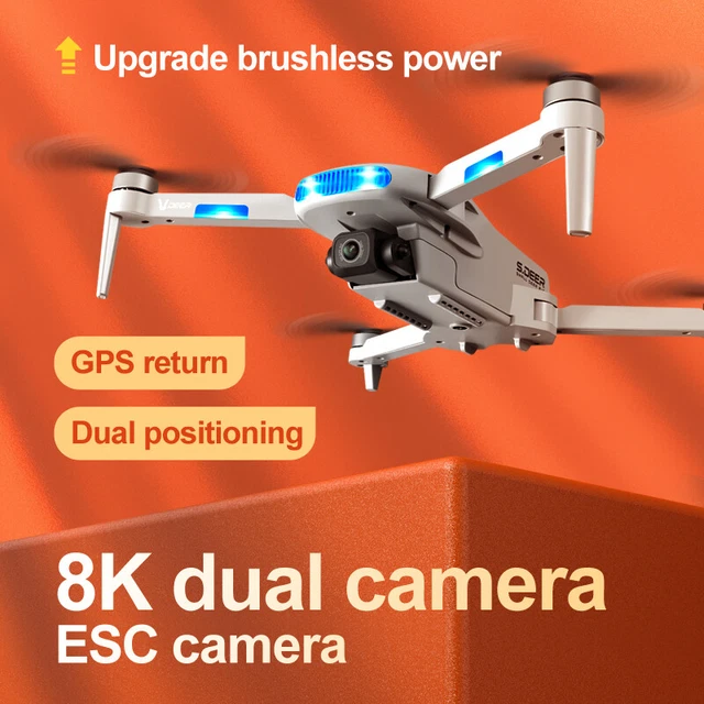 Drone 8K HD Camera Obstacle Avoidance GPS FPV Foldable Professional Quadcopter