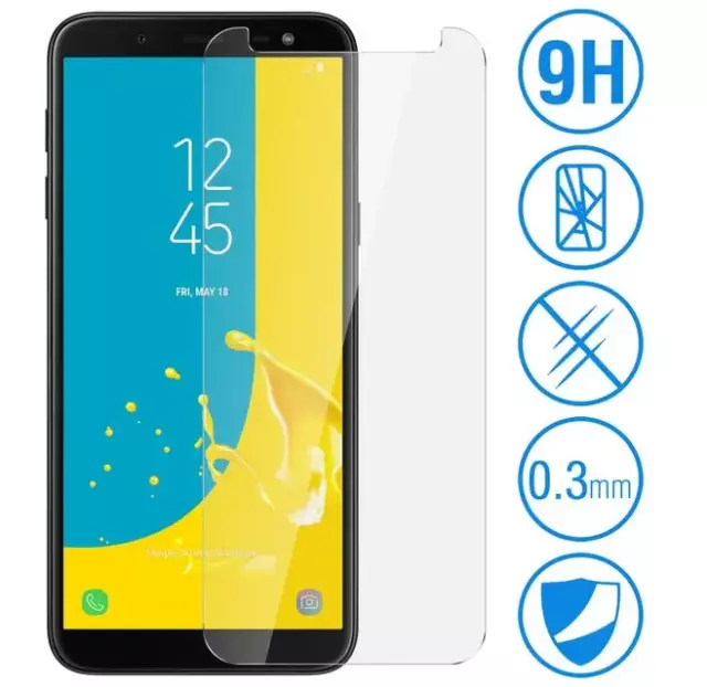 Verre trempe protection vitre écran Tempered Glass pour Samsung Galaxy J6 2018