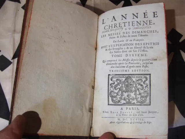 Lot livres ancien, 1693, 1 Volume, TBE