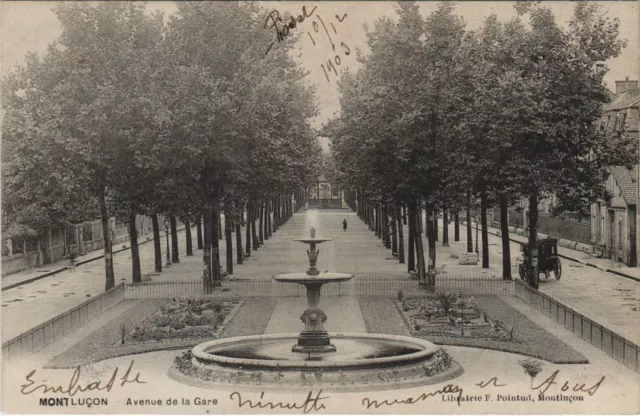 CPA MONTLUCON Avenue de la Gare (1220810)