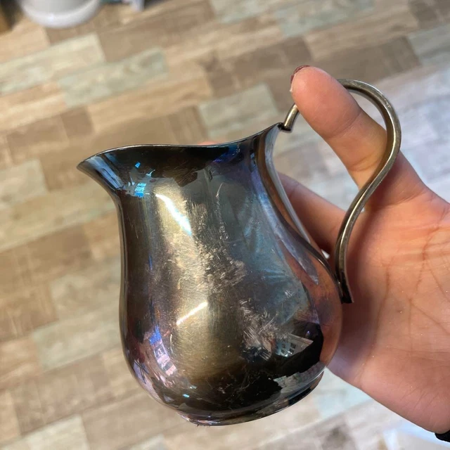 Pichet à Lait En Céramique Blanche Bord Doré - Petit Crémeuse Pour Café, Latte Art, Décoration De Maison