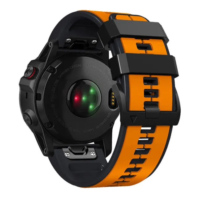 Quickfit Silicone Watch Band Strap For Garmin Fenix 7 7X 6 6X Pro 5 5X Plus 3HR 3