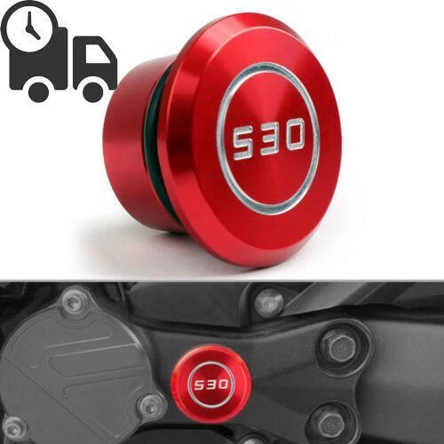 Protezione foro telaio moto CNC rosso per Yamaha T-max Tmax 530 2005-16 UK
