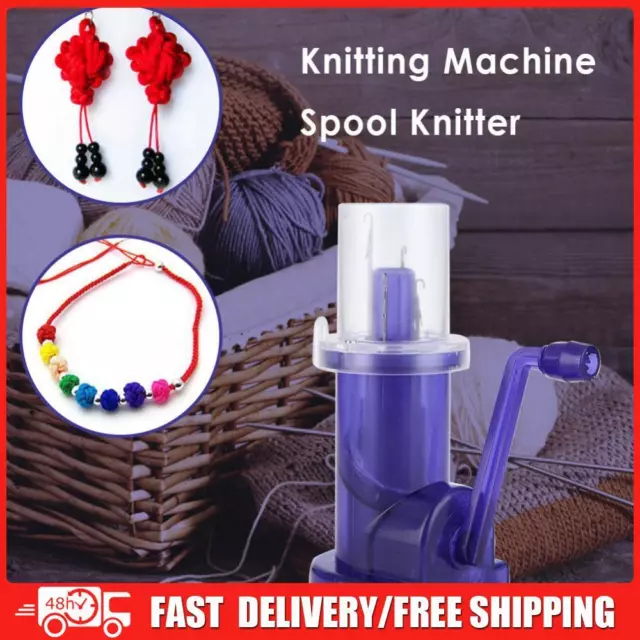 Hand-Operated Easy Weaver Knitter Mini Sewing Knitting Mill Machine Sewing Tool