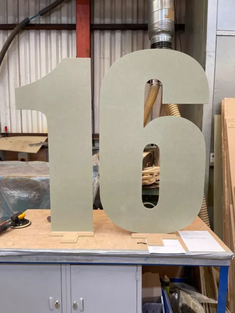 FREE STANDING WOODEN NUMBERS large 15 cm large wooden letter price is per  number