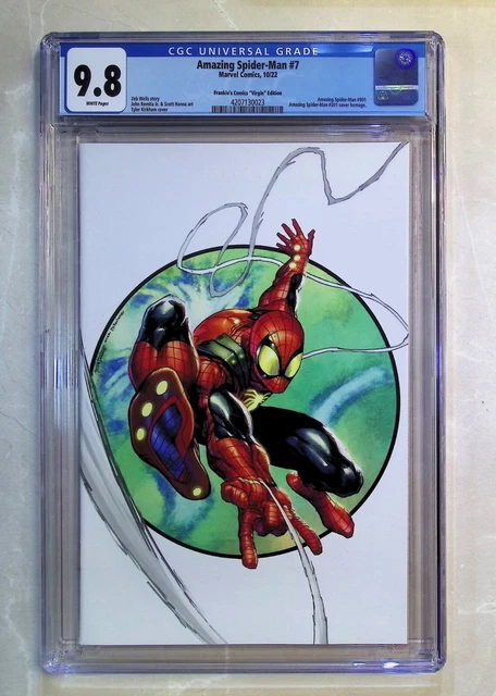 Amazing Spider-Man #7 (2022 Marvel Comics) Tyler Kirkham Virgin Variant CGC 9.8