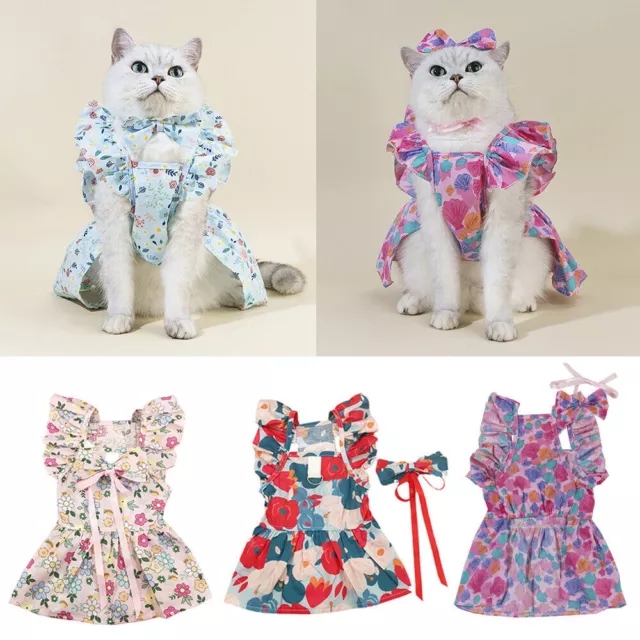 Jupe en coton pour animaux de compagnie, tenue princesse pour petit chien,...