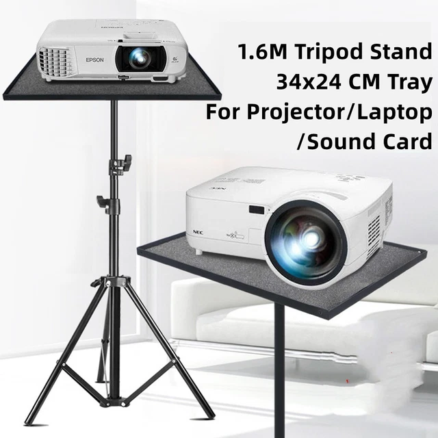 Pratico supporto treppiede nero + supporto metallo per proiettore Ku