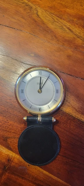 Pendulette De Voyage Luc Desroches Noire - Mouvement Quartz, Boîtier Acier, Neuve De Stock Avec Boîte