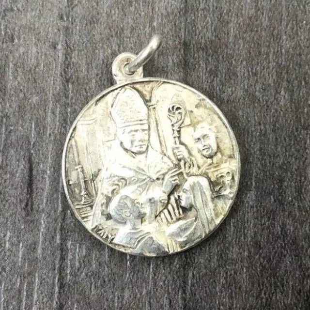 Authentic Vintage Tag Souvenir Of Confirmation 1950 Medal Religious Rare