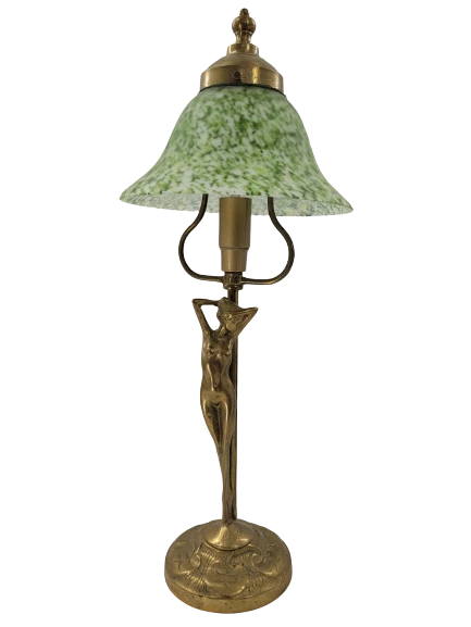 Moreau, Art Deco Tischlampe Signiert