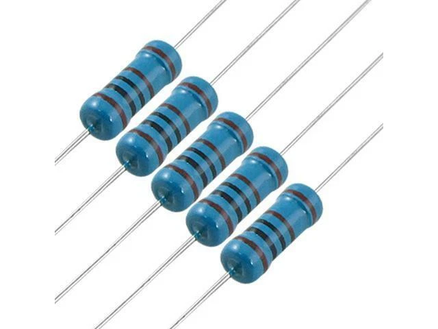 5 Resistenze 1K Ohm ±1% 1W Metal Film THT Ø3,5x10mm ( 5 pezzi )