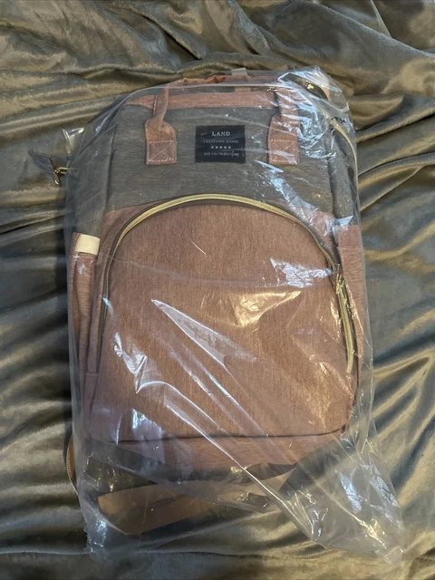 Diaper Bag with Changing Station - Baby Travel Portable Bassinet Backpack (PINK)