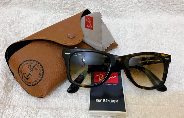 Ray-Ban Wayfarer RB2140-F 902/51 52-22 Occhiali da Sole - Tartarugato