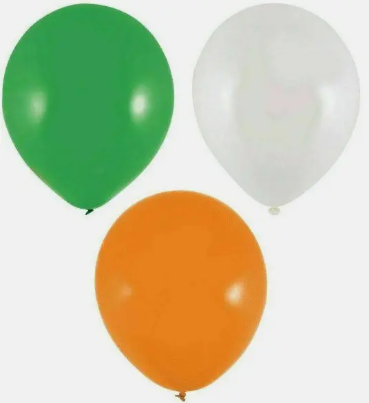 St. Patrick Day Balloons Irish Ireland Latex Party Green Orange White Paddys UK