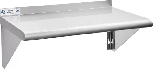 Hally Stainless Steel Shelf 12 x 24 Inches 230 lb, for Food Truck
